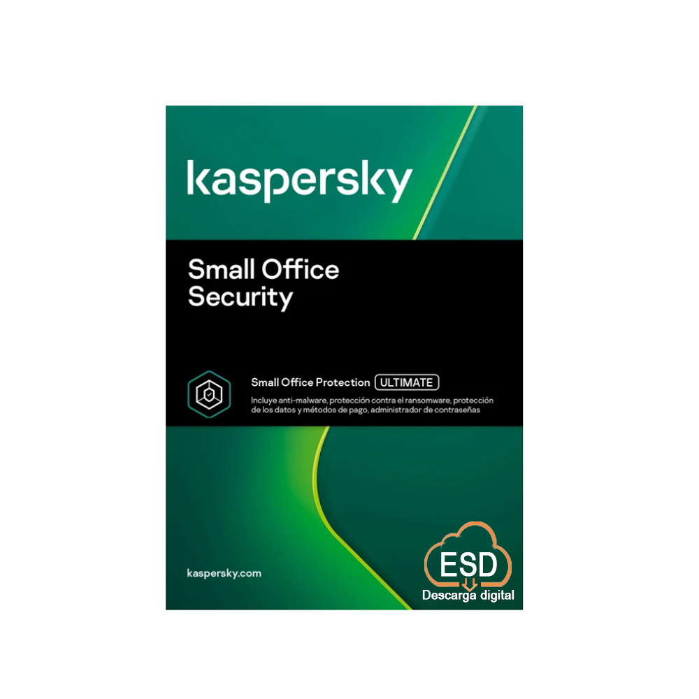 Antivirus Kaspersky Small Office Security, 15 Desktop, 15 Disp Móviles y 2  File Servers, 3 años - ESD Descargable - BH Technology